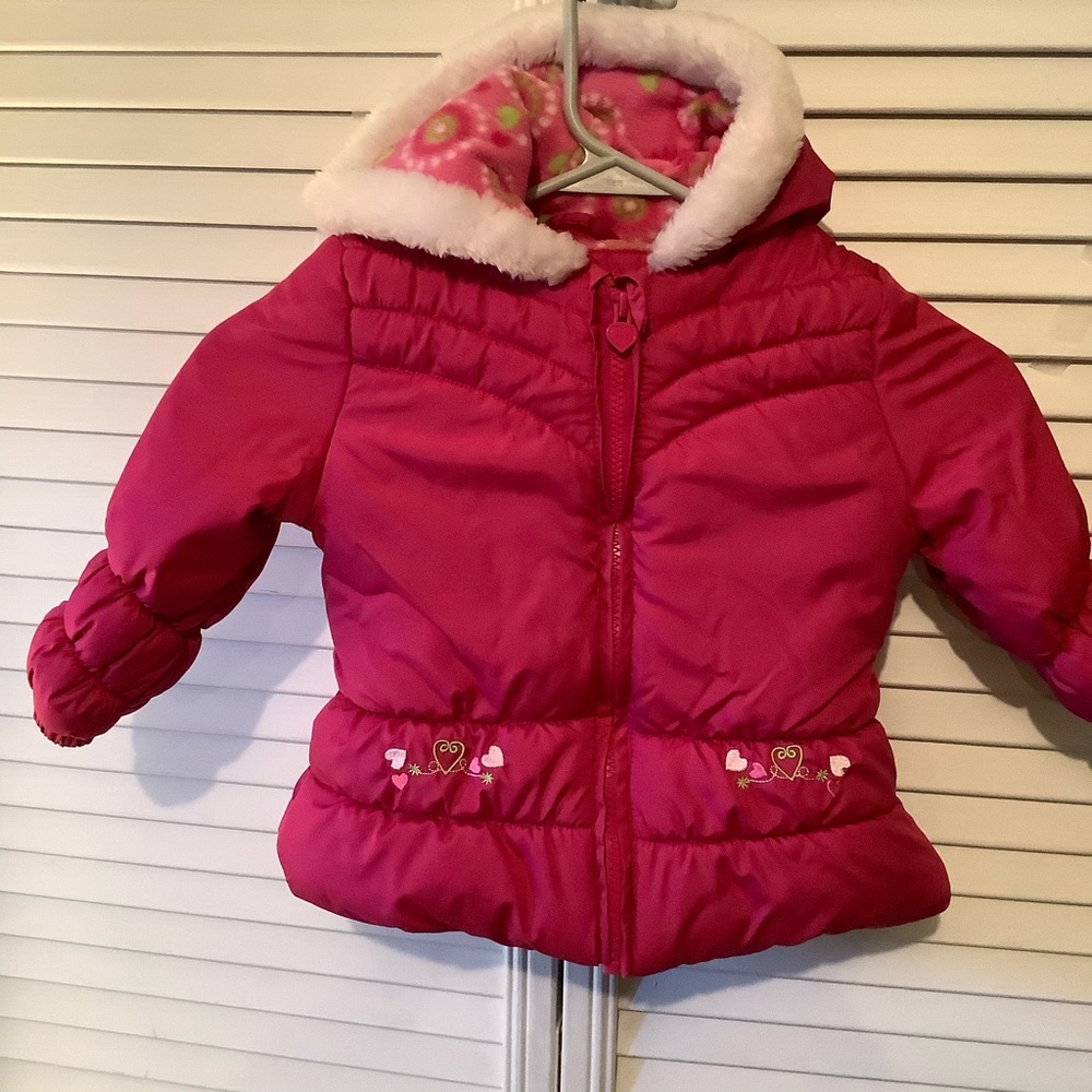 London Fog toddler girl ski jacket, size 24 months